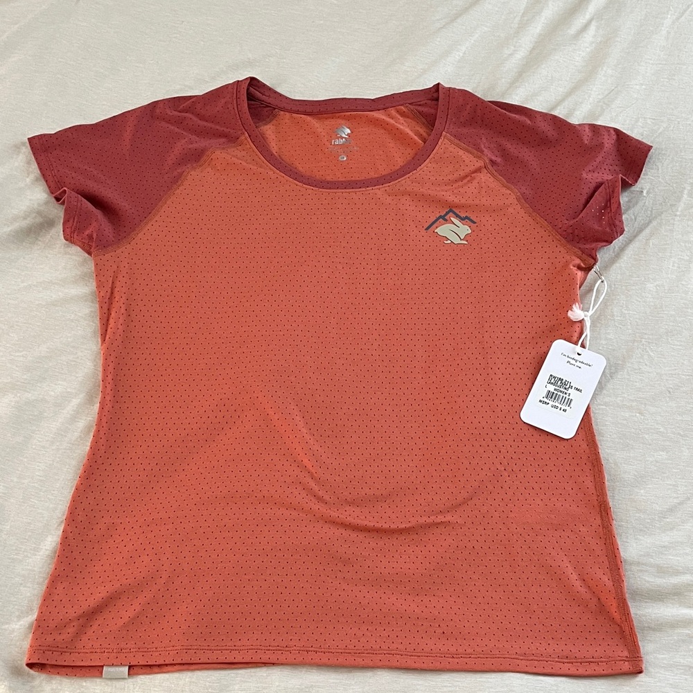 Rabbit Women's Active Short Sleeve Tee - Rust/Maroon